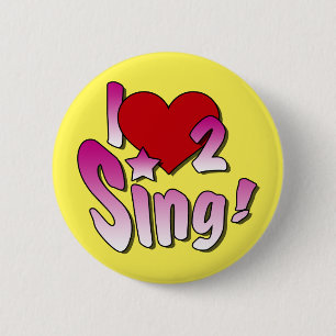 Singing Abzeichen Button