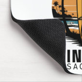 Singing Beach Machusetts Surfen Surfer Mousepad (Ecke)