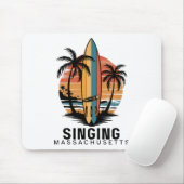 Singing Beach Machusetts Surfen Surfer Mousepad (Mit Mouse)
