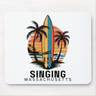 Singing Beach Machusetts Surfen Surfer Mousepad
