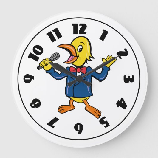 Singing Bird Clock Große Wanduhr (Vorderseite)