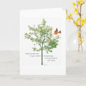 Singing Bird Grußkarte Karte (Gelbe Blume)