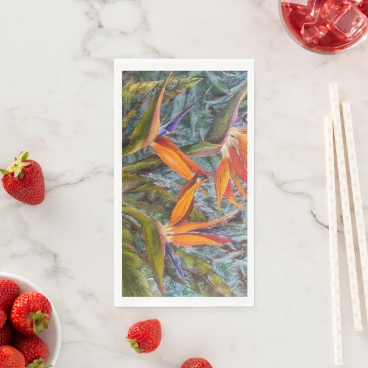 "Singing Bird of Paradise" Handtücher Serviette (Beispiel)