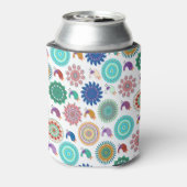 Singing Bird und Mandala Folk Art Pattern Dosenkühler (Kanne Rückseite)