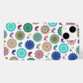 Singing Bird und Mandala Niedliches Folk Art Muste Case-Mate iPhone Hülle (Rückseite (Horizontal))