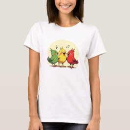 Singing Birds – Joyful Art with Reggae Vibes T-Shirt
