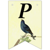 Singing Birthday Black Bird Branch Raupe Wimpelkette (Dritte Fahne)