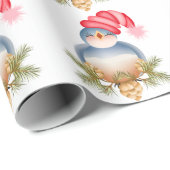 Singing Blue Bird Geschenkpapier (Rolleneckpunkt)