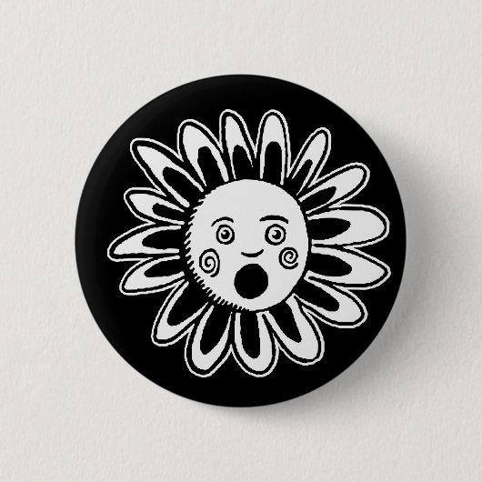 Singing Blume - Black Button (Vorderseite)