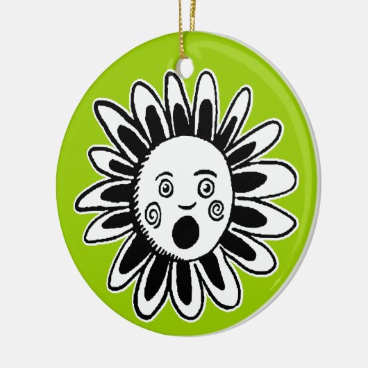 Singing-Blume Keramikornament (Links)