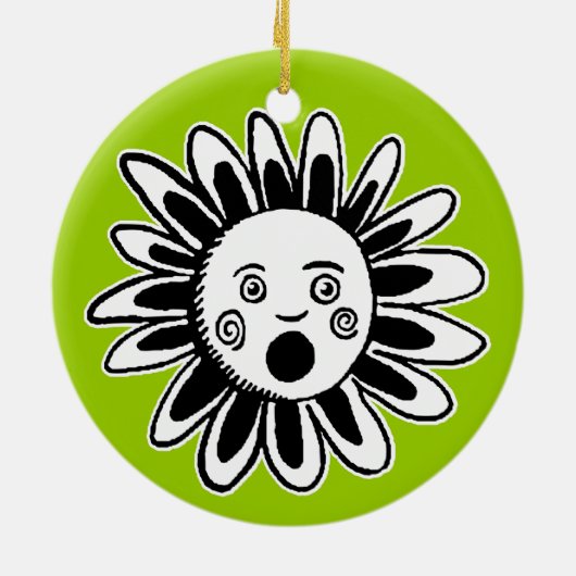 Singing-Blume Keramikornament (Hinten)