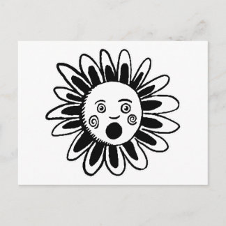 Singing-Blume Postkarte