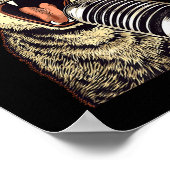 Singing Cat With Karaoke Mic Costume Poster (Ecke)