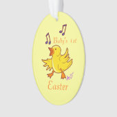 Singing Chick Baby's 1. Oval Ornament Oval (Vorderseite)