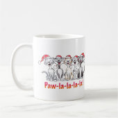 Singing Christmas Cats with Santa Hats Kaffeetasse (Links)
