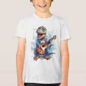 Singing Dinosaur Tri-Blend Shirt (Vorderseite)