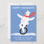 Singing Einrad Polar Bären Weihnachten Custom (Vorderseite)