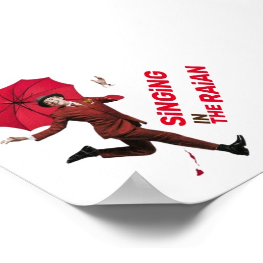 SiNGiNG im RAiN Wall Art Design Poster (Ecke)