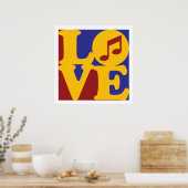 Singing-Liebe Poster (Küche)