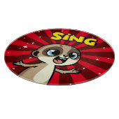 Singing Meerkat Schneidebrett (Ecke)