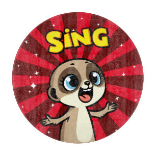 Singing Meerkat Schneidebrett