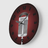 Singing Microphone Clock Große Wanduhr (Winkel)