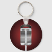 Singing Microphone-Schlüsselanhänger Schlüsselanhänger (Vorderseite)