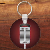 Singing Microphone-Schlüsselanhänger Schlüsselanhänger (Vorderseite)