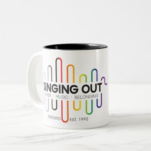Singing Out Mug Zweifarbige Tasse (Vorderseite Links)