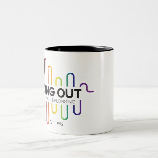 Singing Out Mug Zweifarbige Tasse (Mittel)