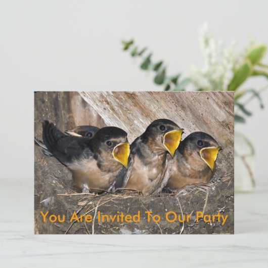 Singing-Party Einladung (Stehend Vorderseite)