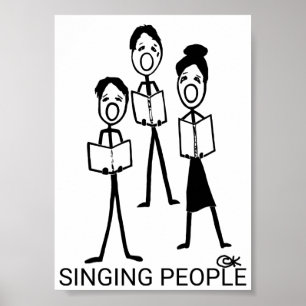 Singing People Poster