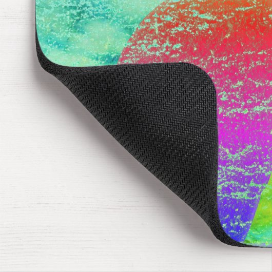 Singing Rainbow Bird mit Ihrem Text Mousepad (Ecke)