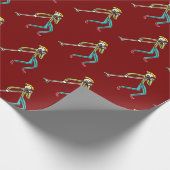 Singing Stickman Geschenkpapier (Ecke)