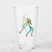 Singing Stickman Glas (Vorderseite)