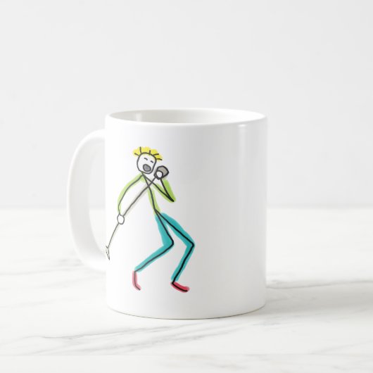 Singing Stickman Kaffeetasse (Vorderseite Links)
