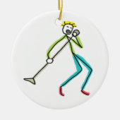 Singing Stickman Keramik Ornament (Vorne)