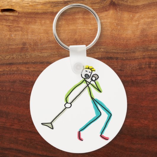 Singing Stickman Schlüsselanhänger (Rückseite)