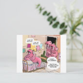 Singing Walrus Worried Postkarte (Stehend Vorderseite)