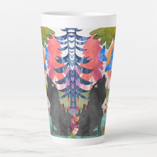 SINGING WITH ANGELS umwickeln Design-Tasse Milchtasse (Vorderseite)