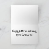 ** SINGING YOUR CHRISTMAS WISH** NUR FÜR "SIE" KARTE (Innenseite)