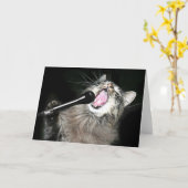 Singkatze Karte (Gelbe Blume)