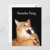 Singkatze Postkarte (Vorne/Hinten)