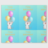 SINGKITTEN GLÜCKLICH GEBURTSTAG GESCHENKPAPIER (Flach)