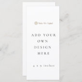 SINGLE 4 x 9 Zoll Add your own Design Program/Menu (Vorne/Hinten)