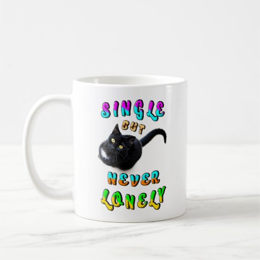 Single, aber nie einsam kaffeetasse (Links)