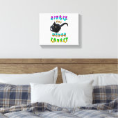 Single, aber nie einsam leinwanddruck (Insitu (Schlafzimmer))