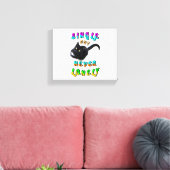 Single, aber nie einsam leinwanddruck (Insitu (Wohnzimmer))
