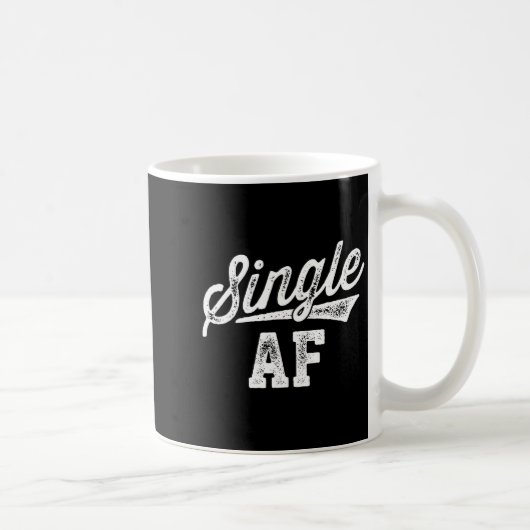 Single Af Funny Singles Awareness Day Anti-valenti Kaffeetasse (Rechts)