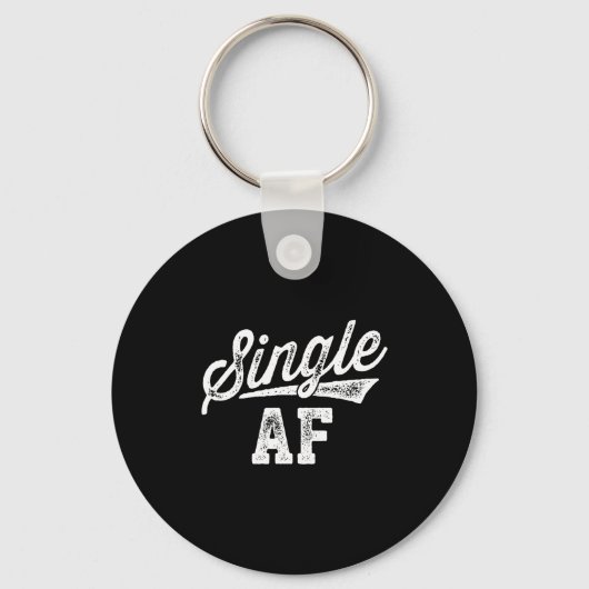 Single Af Funny Singles Awareness Day Anti-valenti Schlüsselanhänger (Vorderseite)